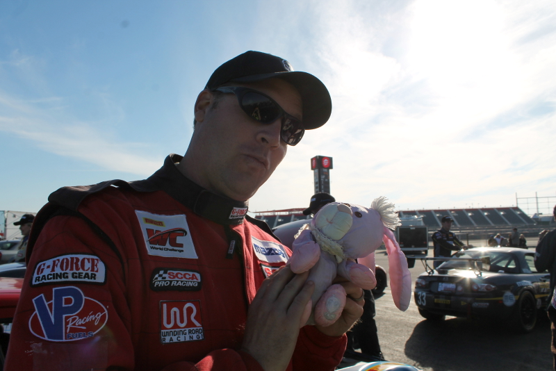 Illustration for article titled Racing Drivers With Easter Bunnies Are The Best Thing Ever